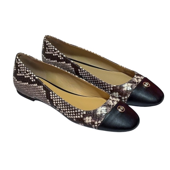 Michael Michael Kors Snakeskin Ballet Flats - Picture 1 of 7
